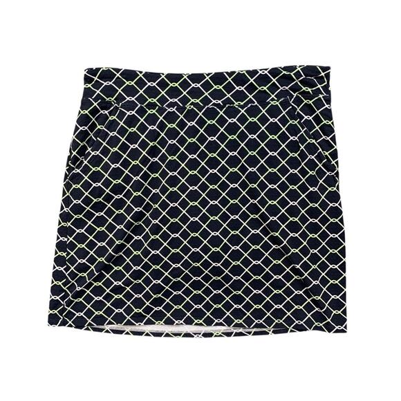 Nivo NVO Skort Womens S Small Navy Green Stretch Mesh Shorts Performance Golf - Picture 1 of 13